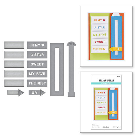 Spellbinders Snijmal Pick Your Greeting Slider (S5-509)