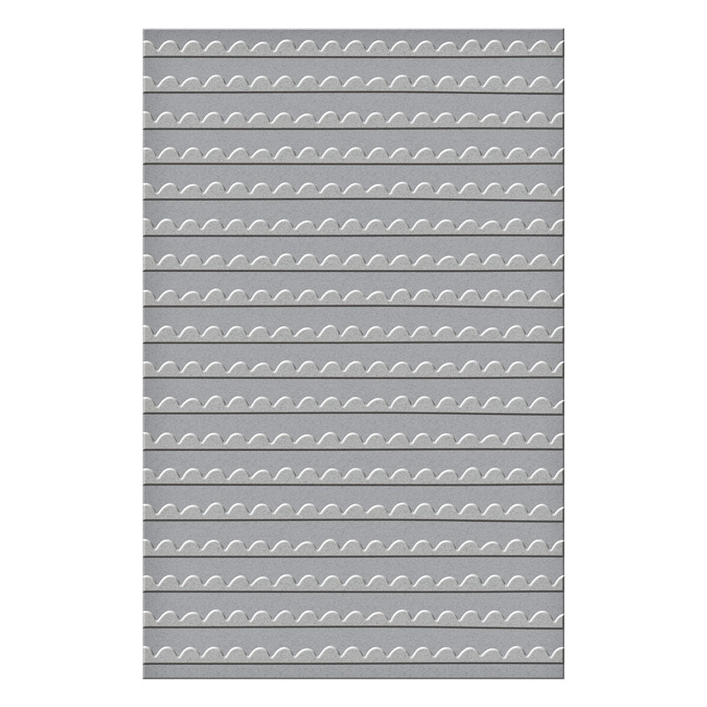 Spellbinders Hand Drawn Scallops Embossing Folder (SES-038)
