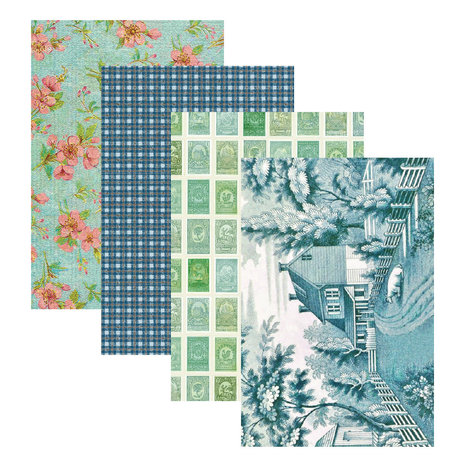 Spellbinders Blue Green Palette Sampler 6x9 Inch Paper Pad (CH-009) Spellbinders Blue Green Palette Sampler 6x9 Inch Paper Pad (CH-009)