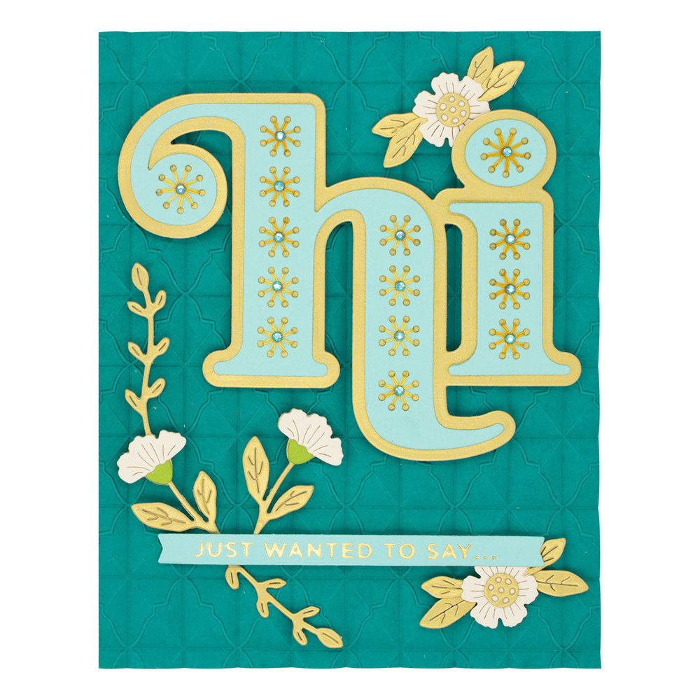 Spellbinders Snijmal Stitched Hi (S4-1202)