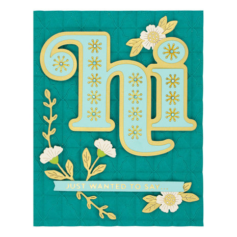 Spellbinders Snijmal Stitched Hi (S4-1202)