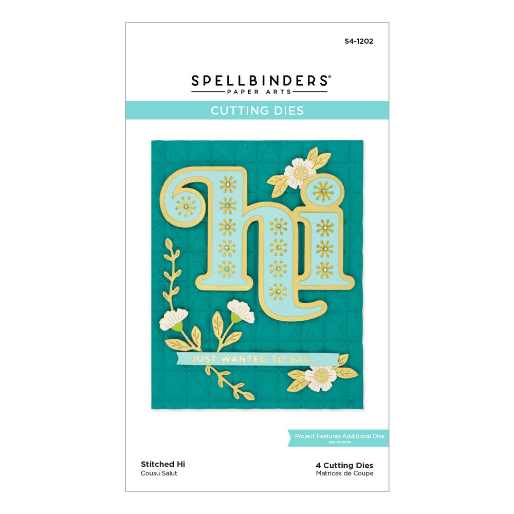 Spellbinders Snijmal Stitched Hi (S4-1202)