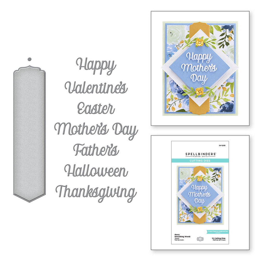 Spellbinders Snijmal Merry Everything Words (S4-1205) Spellbinders Snijmal Merry Everything Words (S4-1205)