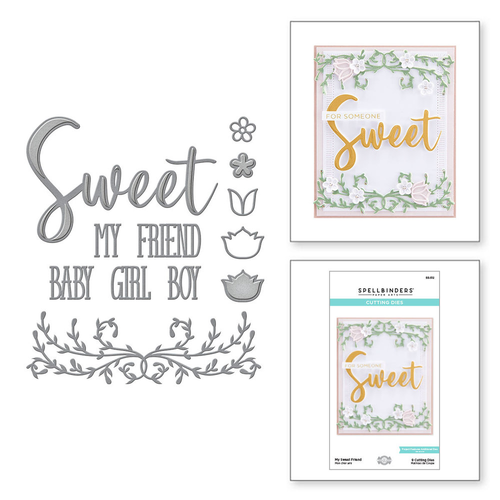 Spellbinders Snijmal My Sweet Friend (S5-512) Spellbinders Snijmal My Sweet Friend (S5-512)