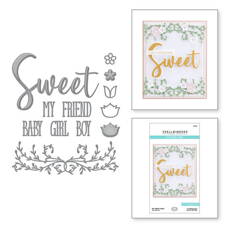 Spellbinders Snijmal My Sweet Friend (S5-512) Spellbinders Snijmal My Sweet Friend (S5-512)
