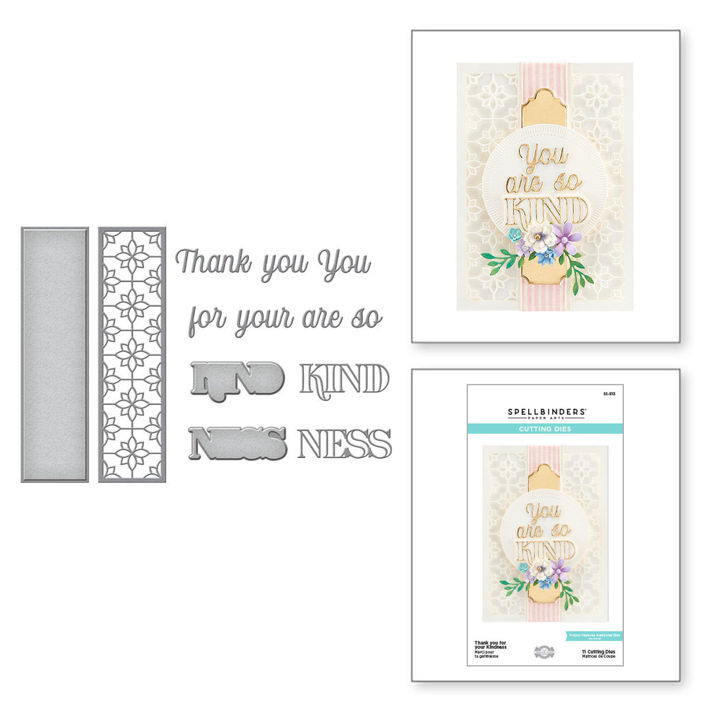 Spellbinders Snijmal Thank you for your Kindness (S5-513)