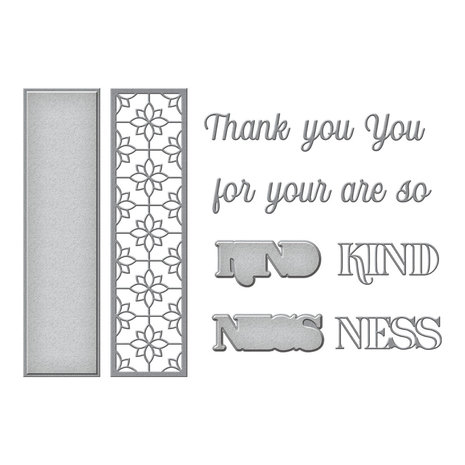 Spellbinders Snijmal Thank you for your Kindness (S5-513)