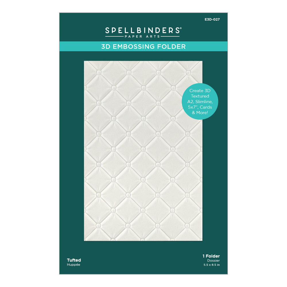 Spellbinders Tufted 3D Embossing Folder (E3D-027)