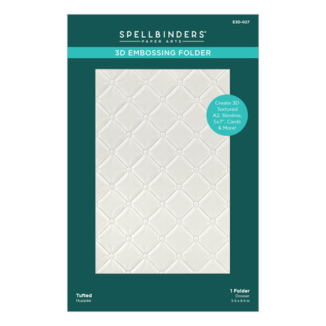 Spellbinders Tufted 3D Embossing Folder (E3D-027)