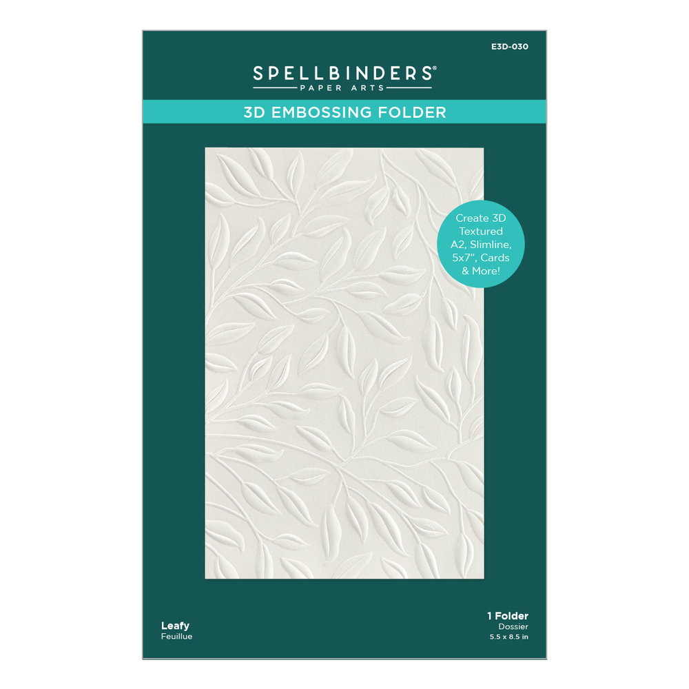 Spellbinders Leafy 3D Embossing Folder (E3D-030) Spellbinders Leafy 3D Embossing Folder (E3D-030)