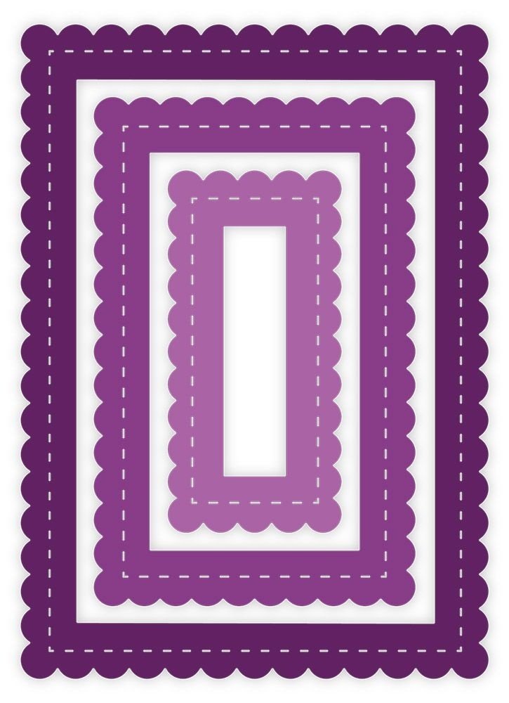Gemini Nesting Frame Scallop Edge Rectangle Frames Elements Dies (GEM-MD-ELE-SERE) Gemini Nesting Frame Scallop Edge Rectangle Frames Elements Dies (GEM-MD-ELE-SERE)