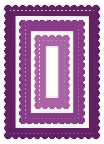 Gemini Nesting Frame Scallop Edge Rectangle Frames Elements Dies (GEM-MD-ELE-SERE) Gemini Nesting Frame Scallop Edge Rectangle Frames Elements Dies (GEM-MD-ELE-SERE)