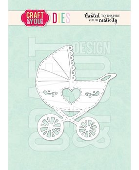 Craft & You Baby Party Dies Stroller (CW043) Craft & You Baby Party Dies Stroller (CW043)