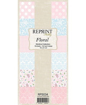 Reprint Floral Slimline Paper Pack (RPS034) Reprint Floral Slimline Paper Pack (RPS034)