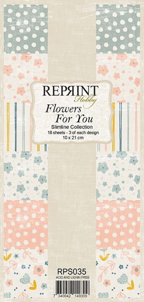 Reprint Flowers For You Slimline Paper Pack (RPS035)