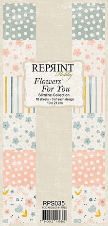 Reprint Flowers For You Slimline Paper Pack (RPS035)