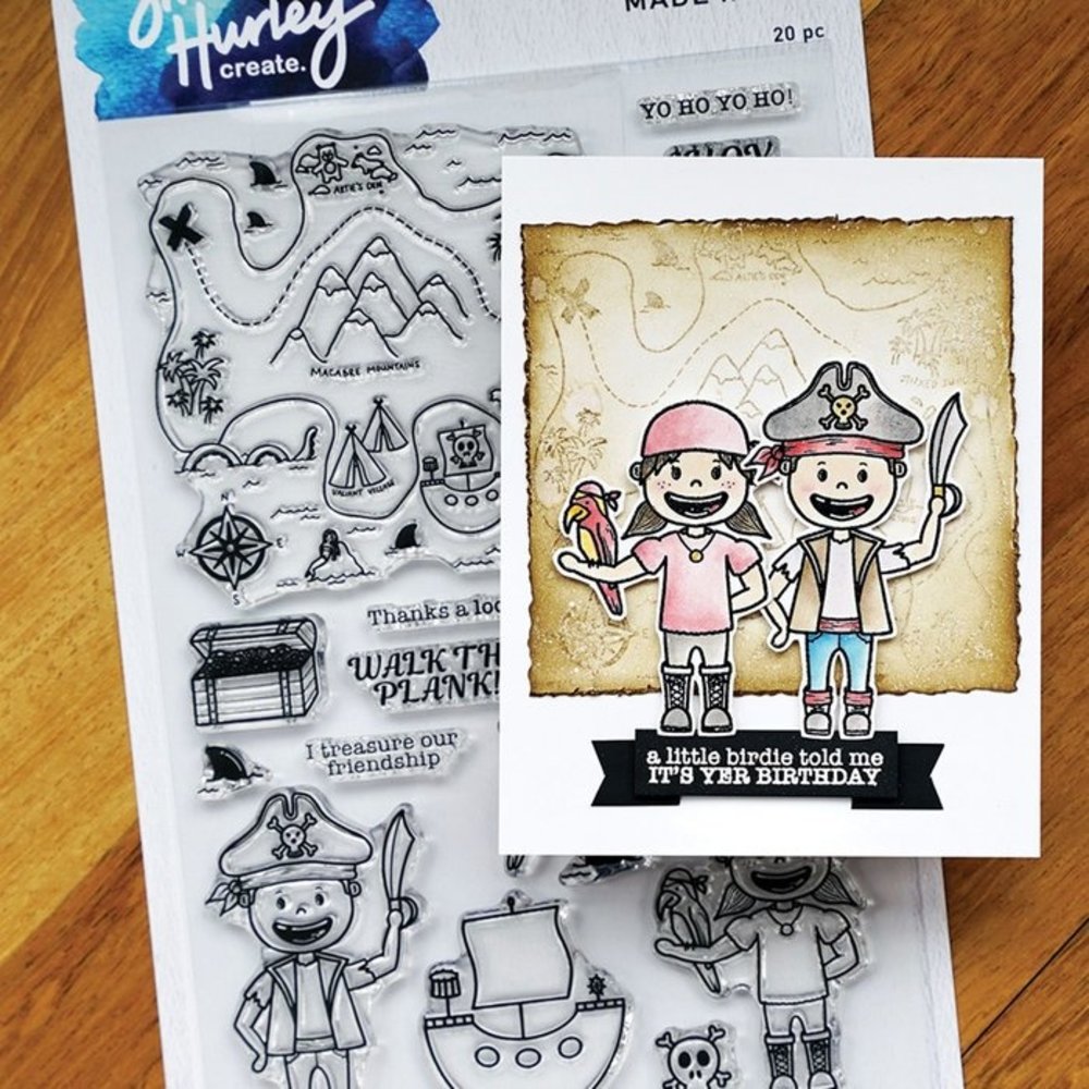 Simon Hurley Create Pirate Party Clear Stamps (HUR78784) Simon Hurley Create Pirate Party Clear Stamps (HUR78784)