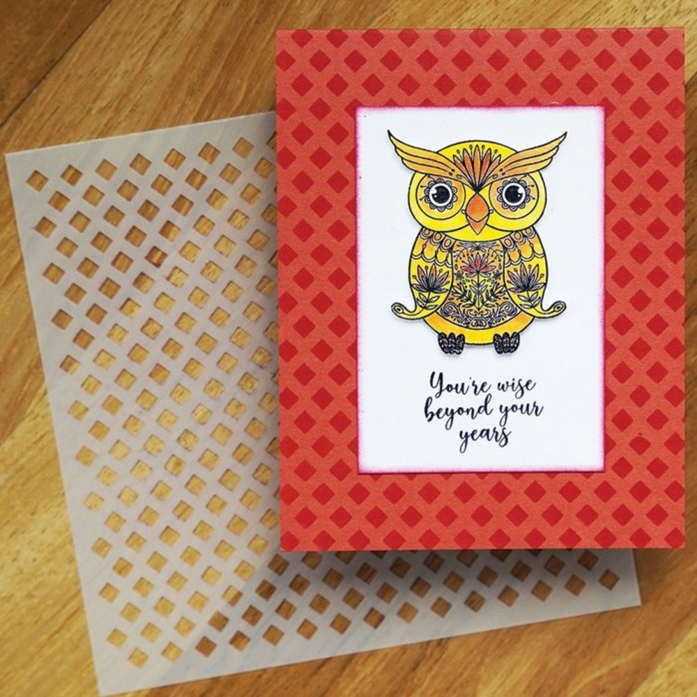 Simon Hurley Create Tiny Diamonds 6x6 Inch Masking Stencil (HUS78500) Simon Hurley Create Tiny Diamonds 6x6 Inch Masking Stencil (HUS78500)