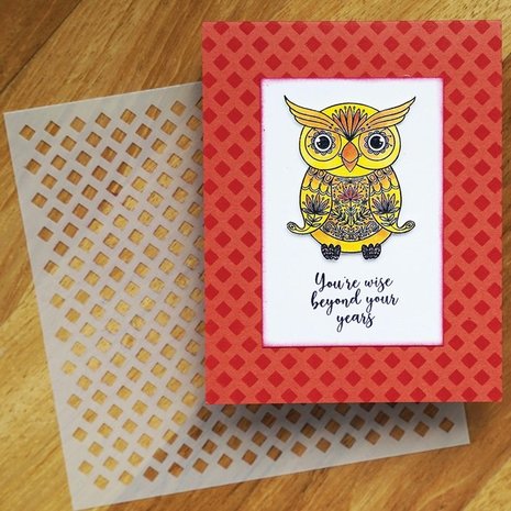 Simon Hurley Create Tiny Diamonds 6x6 Inch Masking Stencil (HUS78500) Simon Hurley Create Tiny Diamonds 6x6 Inch Masking Stencil (HUS78500)