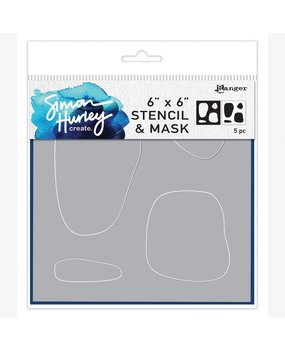 Simon Hurley Create Whimsical Ovals 6x6 Inch Masking Stencil (HUS78531) Simon Hurley Create Whimsical Ovals 6x6 Inch Masking Stencil (HUS78531)