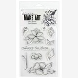 Ranger Make Art Floral Doodles Clear Stamp Set (WVB81050)