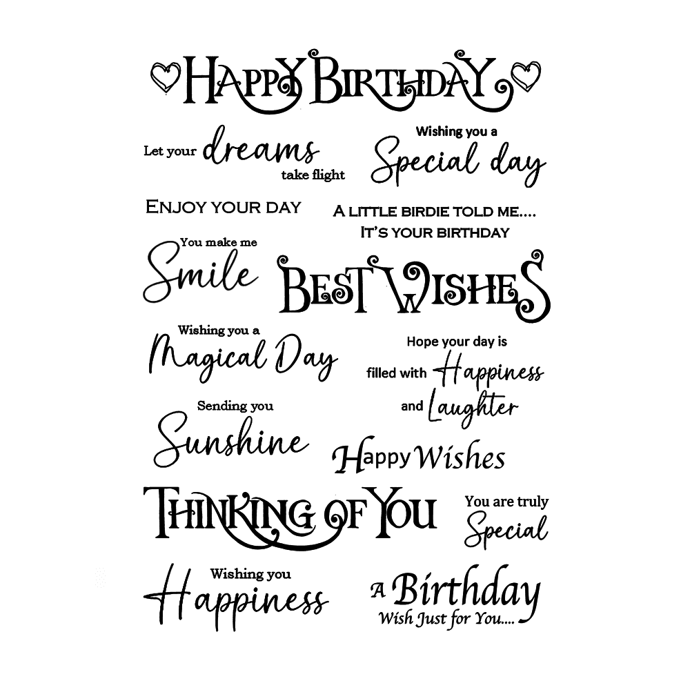 Crafty Individuals Simply Sentiments Unmounted Rubber Stamps (CI-605)