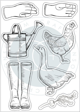 Craft Consortium Gardeners Delight Clear Stamps (CCSTMP079)