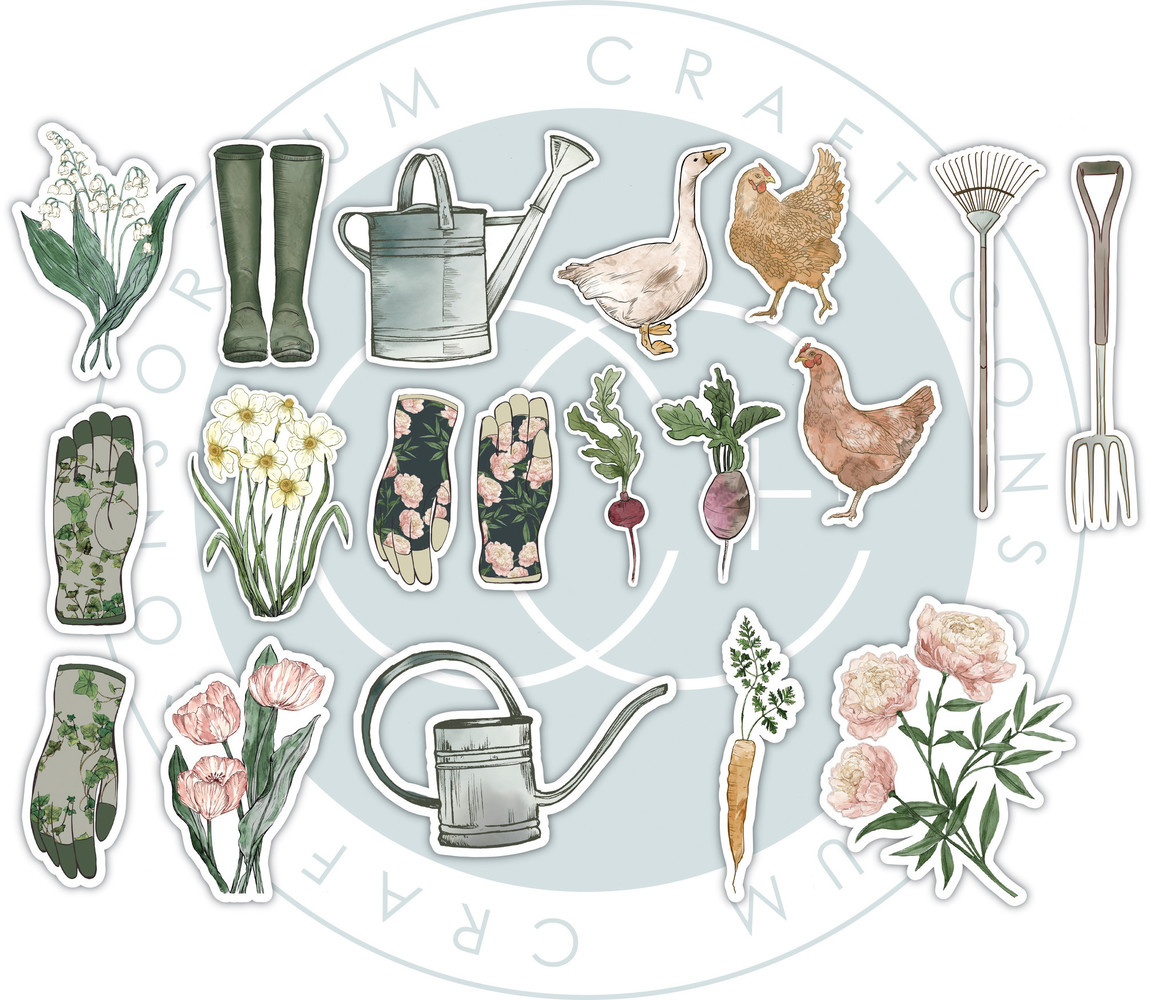 Craft Consortium Gardeners Delight Chipboard Ephemera (CCEPH001) Craft Consortium Gardeners Delight Chipboard Ephemera (CCEPH001)