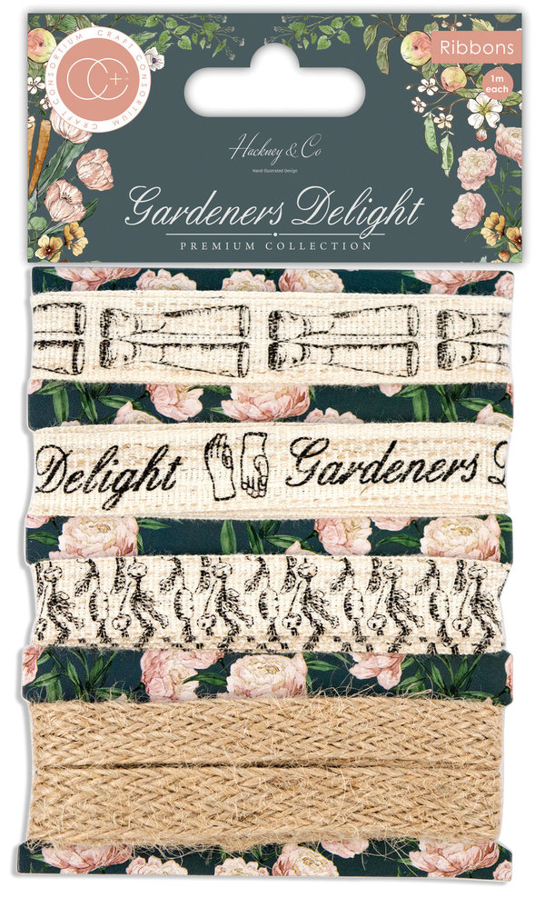 Craft Consortium Gardeners Delight Lace Ribbons (CCRBN002) Craft Consortium Gardeners Delight Lace Ribbons (CCRBN002)
