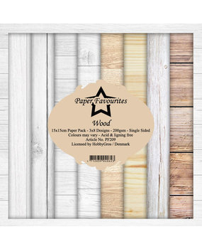 Paper Favourites Wood 6x6 Inch Paper Pack (PF209)