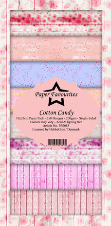 Paper Favourites Cotton Candy Slimline Paper Pack (PFS058) Paper Favourites Cotton Candy Slimline Paper Pack (PFS058)