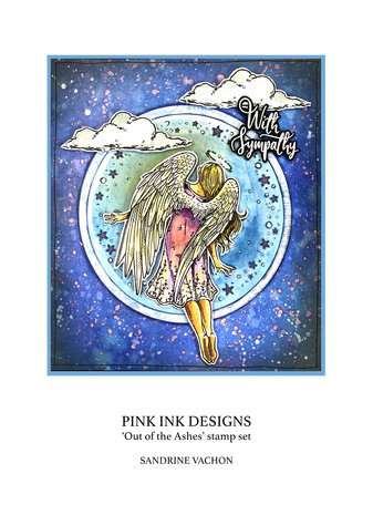Pink Ink Designs Mythical Series Angelus A5 Clear Stamp (PI175)