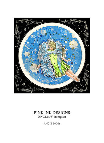 Pink Ink Designs Mythical Series Angelus A5 Clear Stamp (PI175)
