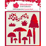 Woodware Mushrooms Masking Stencil (FRST062)
