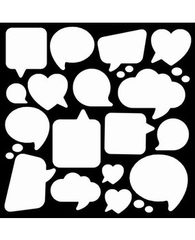 Woodware Speech Bubbles Masking Stencil (FRST064) Woodware Speech Bubbles Masking Stencil (FRST064)