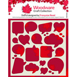 Woodware Speech Bubbles Masking Stencil (FRST064)