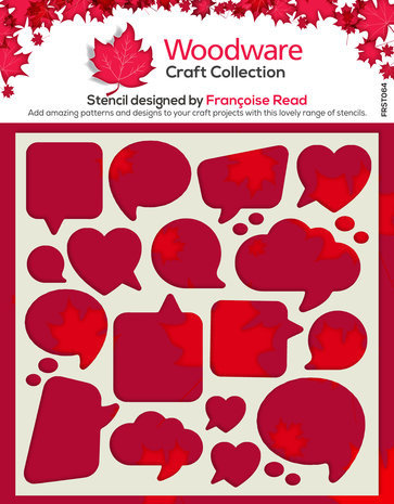 Woodware Speech Bubbles Masking Stencil (FRST064) Woodware Speech Bubbles Masking Stencil (FRST064)