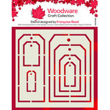 Woodware Tag Templates Masking Stencil (FRST065)