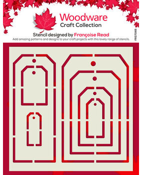 Woodware Tag Templates Masking Stencil (FRST065)