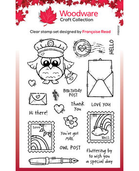 Woodware Owl Post Clear Stamps (FRB002) Woodware Owl Post Clear Stamps (FRB002)
