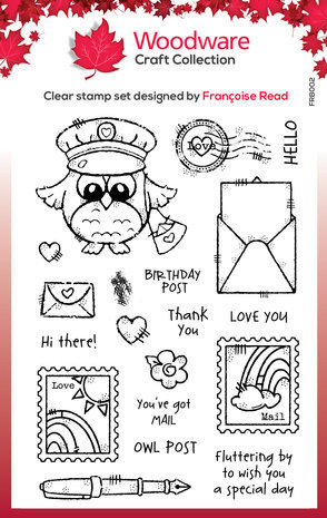 Woodware Owl Post Clear Stamps (FRB002) Woodware Owl Post Clear Stamps (FRB002)