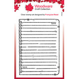 Woodware Scrap Note Book Page Clear Stamps (FRS931)
