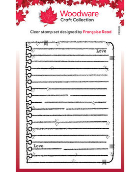 Woodware Scrap Note Book Page Clear Stamps (FRS931)
