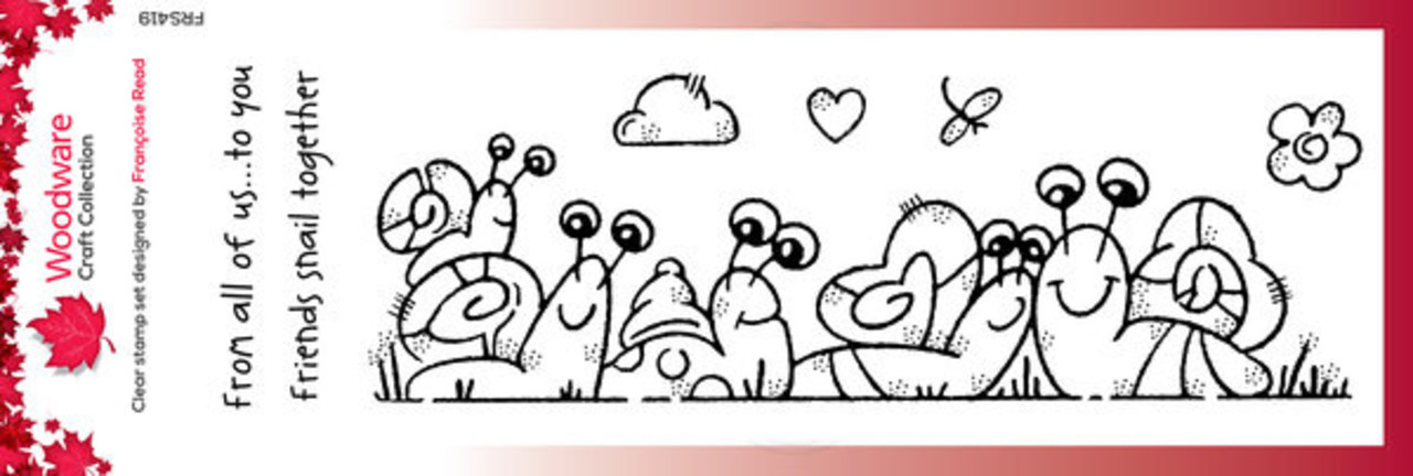 Woodware The Snail Family Clear Stamps (FRS419) Woodware The Snail Family Clear Stamps (FRS419)