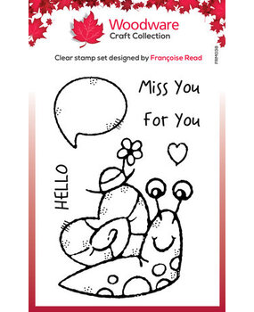Woodware Happy Snail Clear Stamps (FRM038) Woodware Happy Snail Clear Stamps (FRM038)