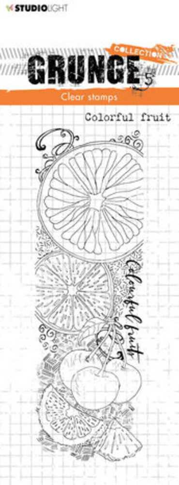Studio Light Grunge Colourful Fruit Clear Stamp (SL-GR-STAMP223) Studio Light Grunge Colourful Fruit Clear Stamp (SL-GR-STAMP223)