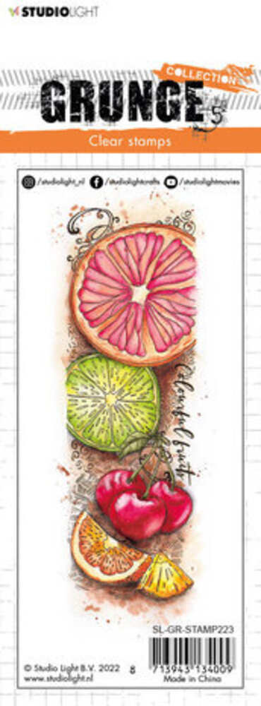 Studio Light Grunge Colourful Fruit Clear Stamp (SL-GR-STAMP223) Studio Light Grunge Colourful Fruit Clear Stamp (SL-GR-STAMP223)