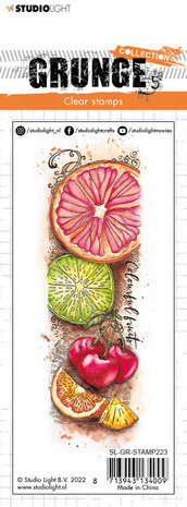 Studio Light Grunge Colourful Fruit Clear Stamp (SL-GR-STAMP223) Studio Light Grunge Colourful Fruit Clear Stamp (SL-GR-STAMP223)