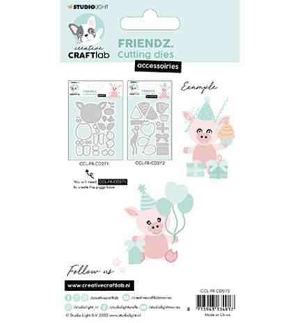 Creative Craftlab Friendz Dies Festive Piggy Accessories (CCL-FR-CD272) Creative Craftlab Friendz Dies Festive Piggy Accessories (CCL-FR-CD272)