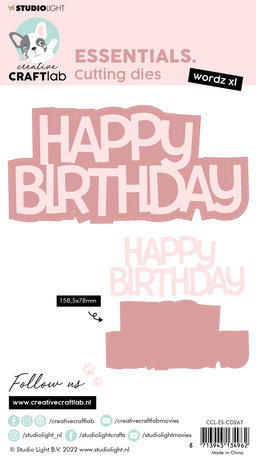 Creative Craftlab Essentials Dies Wordz XL Happy Birthday (CCL-ES-CD267) Creative Craftlab Essentials Dies Wordz XL Happy Birthday (CCL-ES-CD267)
